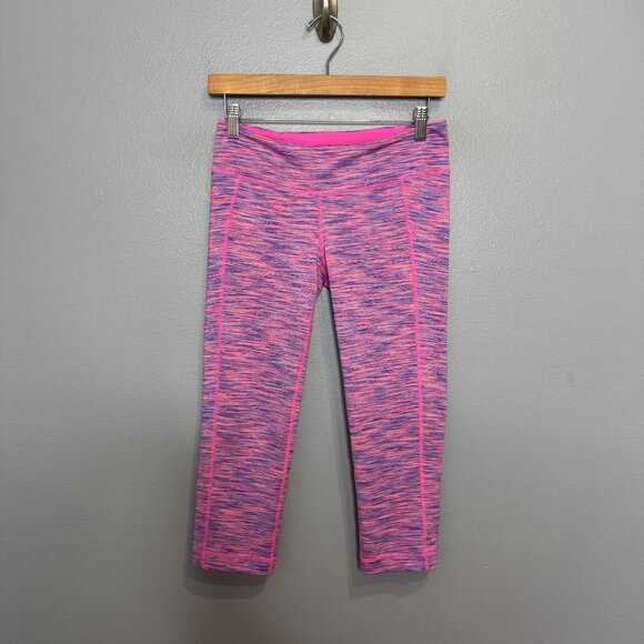 LILLY PULITZER luxletic weekender space dye flamingo pink crop leggings size M - Picture 2 of 7